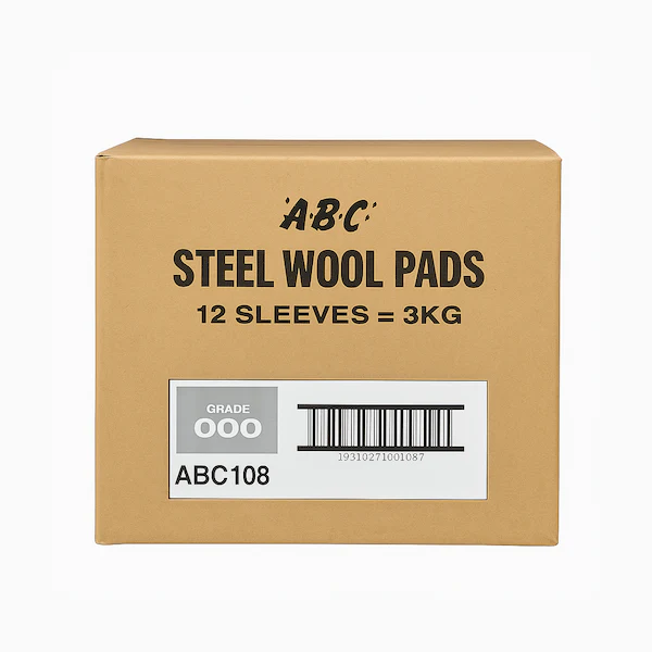 ABC Steel Wool 250g 12 Sleeves Grade 2 to 0000 - Image 6