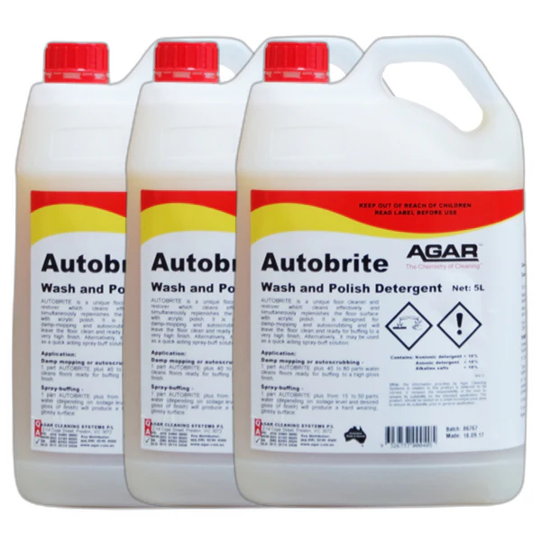 Agar Autobrite Wash and Polish Floor Detergent - Image 3