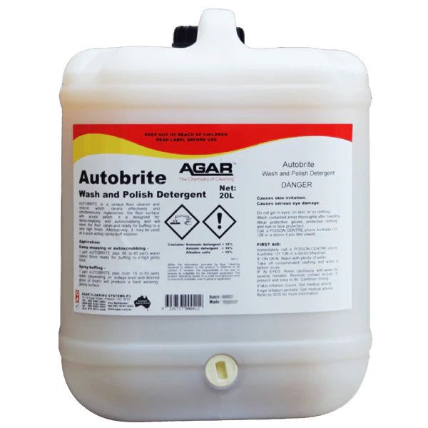 Agar Autobrite Wash and Polish Floor Detergent - Image 4