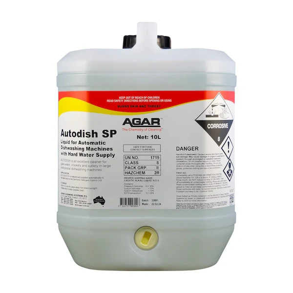Agar Autodish SP Hard Water Commercial Dishwasher Detergent - Image 3