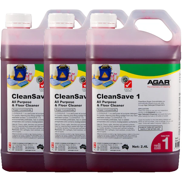 Agar CleanSave 1 All Purpose & Floor Cleaner | Floral fragrance 2.4Lt - Image 2