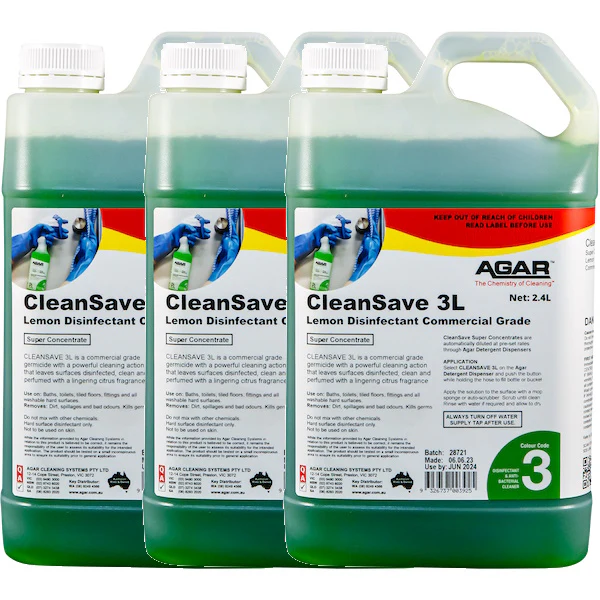 Agar CleanSave 3L Lemon Disinfectant Concentrated 2.4Lt - Image 2