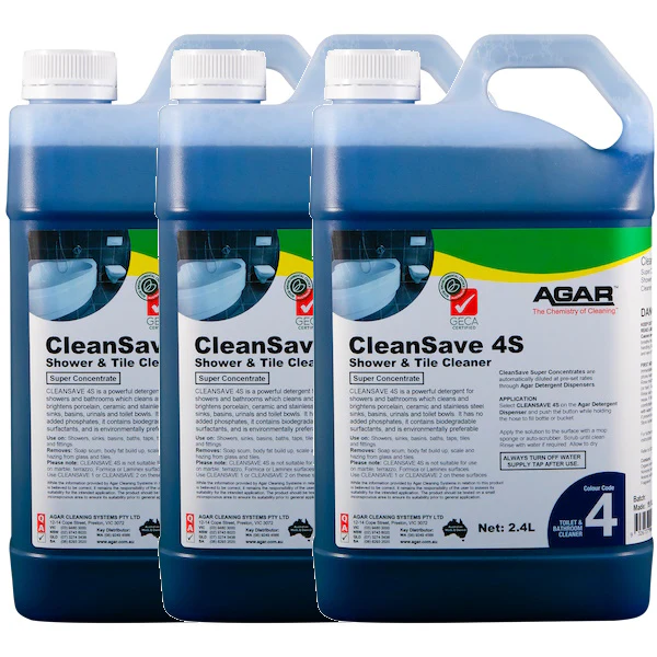 Agar CleanSave 4S Shower and Tile Cleaner Concentrated 2.4Lt - Image 2