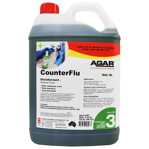 Agar Counter Flu Concentrated Hospital Grade Disinfectant | Citrus Fragrance - Image 4