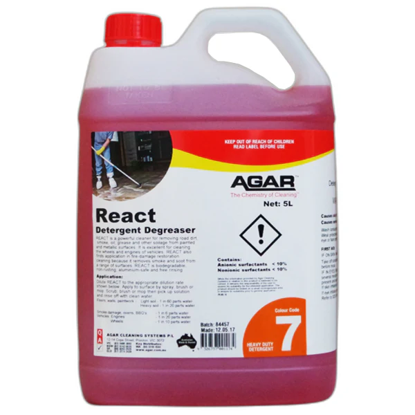 Agar React Degreaser for Smoke or Fire Restoration and Road Dirt - Image 3