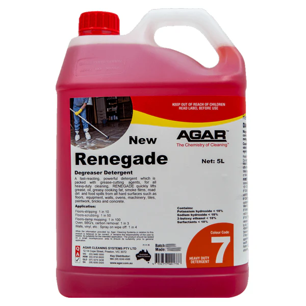 Agar Renegade Degreaser Detergent for Mud, Oil Films and Grease - Image 3