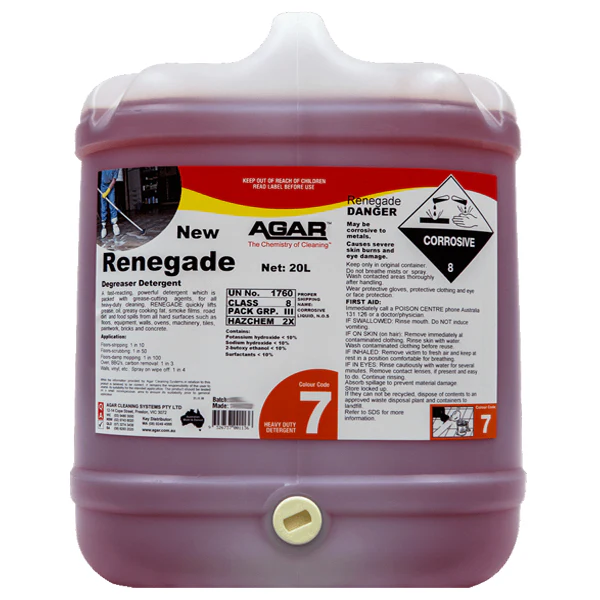 Agar Renegade Degreaser Detergent for Mud, Oil Films and Grease - Image 5