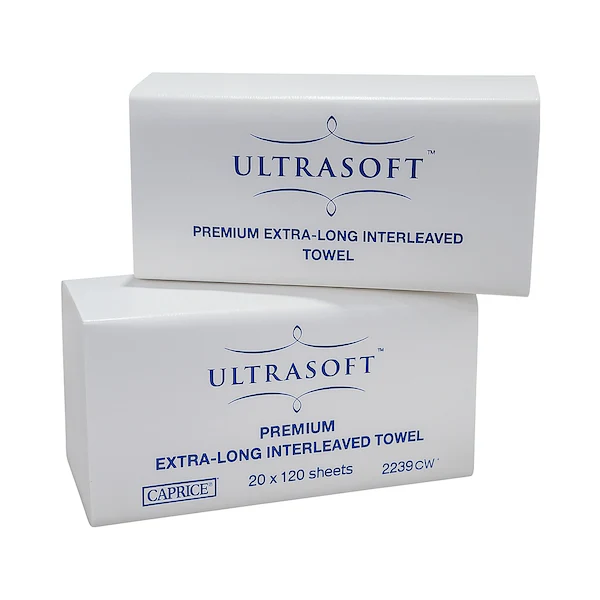 Caprice Ultrasoft Interleaved Hand Towel 23cm X 29cm | 2400 Sheets - Image 2