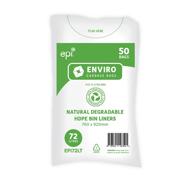 Contractor 72Lt Enviro Natural Bin Liners | 250 Bags - Image 2
