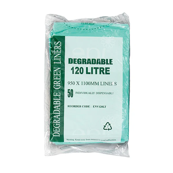 Contractor Degradeable 120Lt Green Bin Liners | 200 Bags - Image 2
