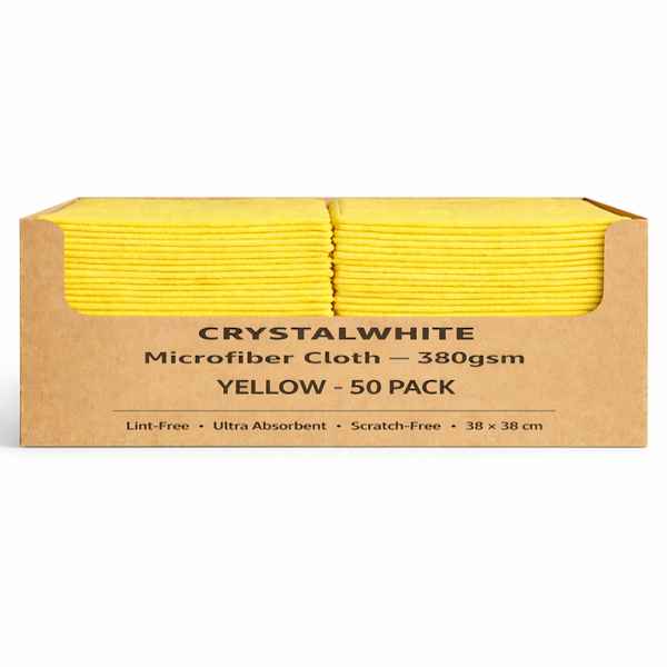 Crystalwhite Microfibre Cloth | Blue Red Green Yellow [50 Cloths] - Image 4
