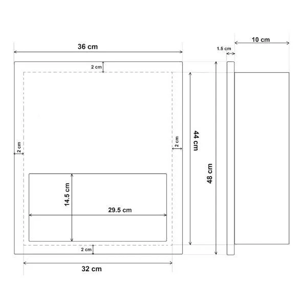Dolphy Recessed Hand Dryer 1350W - Image 3