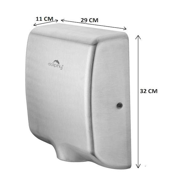 Dolphy Tornado Stainless Steel Turbo Hand Dryer 1000W - Image 6