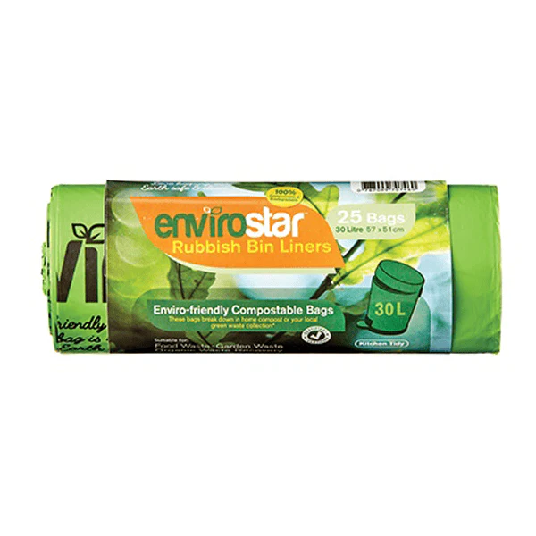 Envirostar 30Lt Compostable Bin Liner 18um | 750 Bags - Image 2
