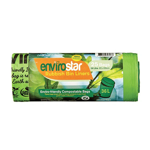 Envirostar 36Lt Compostable Bin Liner 18um | 500 Bags - Image 2