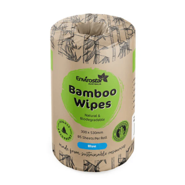 Envirostar Bamboo Wipes 85 Sheets/Roll Blue - Image 4