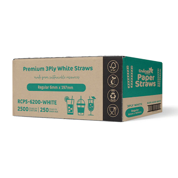 Envirostar Paper Straws Premium 3 Ply Black - Image 12