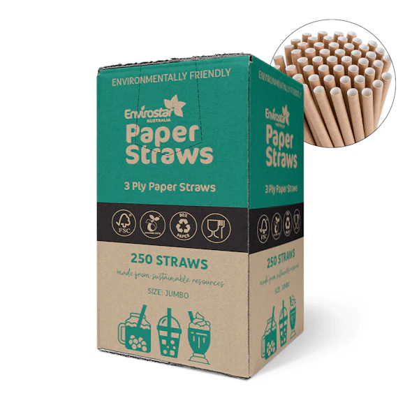 Envirostar Paper Straws Premium 3 Ply Black - Image 15
