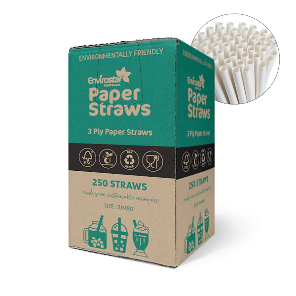 Envirostar Paper Straws Premium 3 Ply Black - Image 16