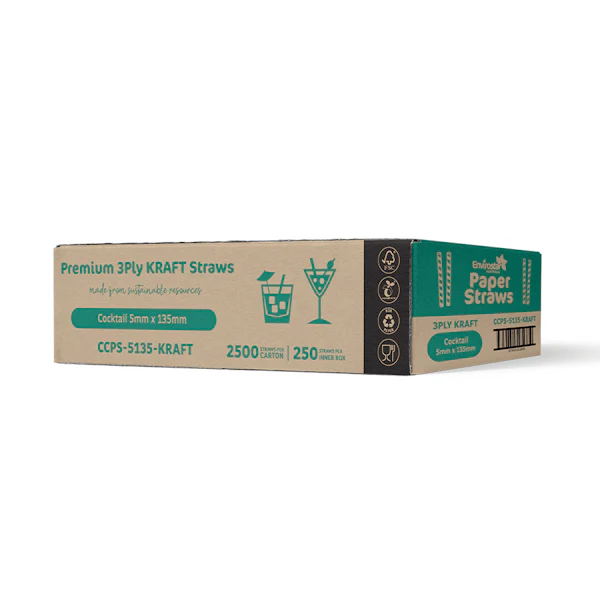 Envirostar Paper Straws Premium 3 Ply Black - Image 7