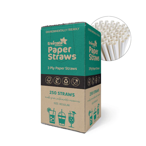 Envirostar Paper Straws Premium 3 Ply Black - Image 8