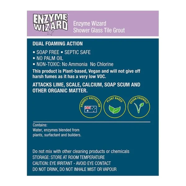 Enzyme Wizard Shower Glass Tile Grout Cleaner - Image 5