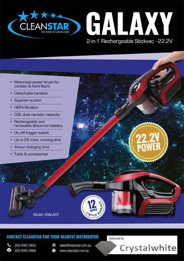 GALAXY Rechargeable Stickvac 22.2V Cordless Vacuum - Image 3