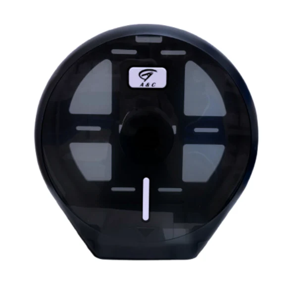 Gentility Single Jumbo Toilet Roll Dispenser Black or White - Image 2