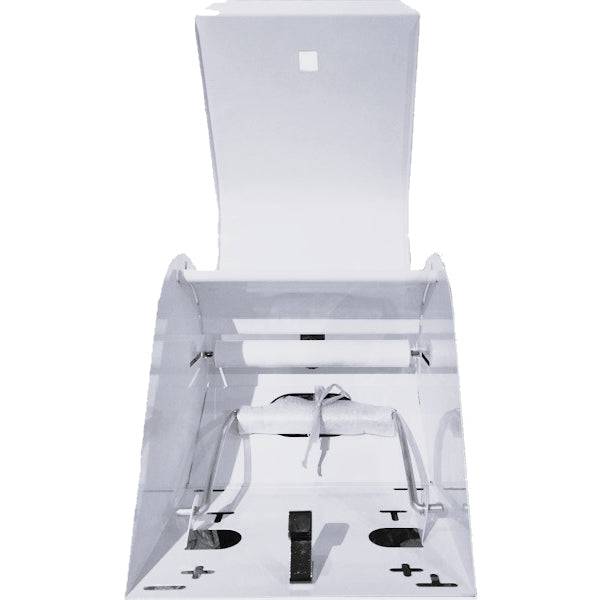 Gentility White Hand Towel Roll Dispenser Metal - Image 3