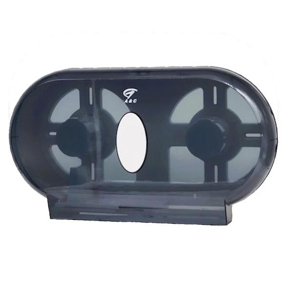 Jumbo Twin Toilet Roll Dispenser White or Black (ABS Plastic) - Image 3