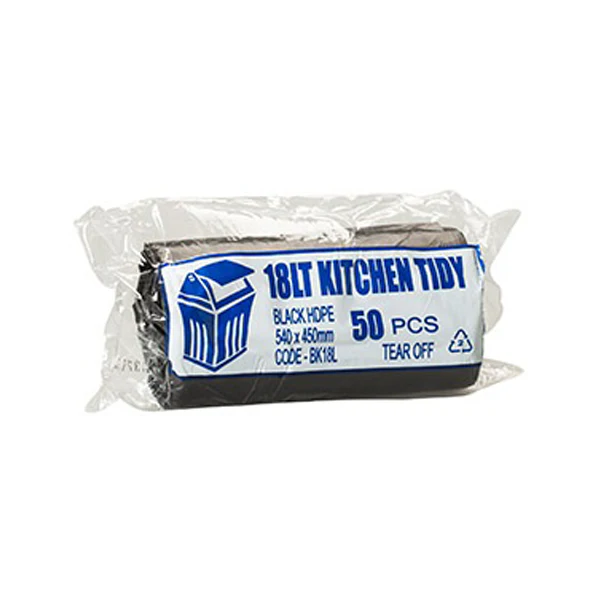 Kitchen Tidy 18Lt Black Bin Liners | 1000 Bags - Image 2