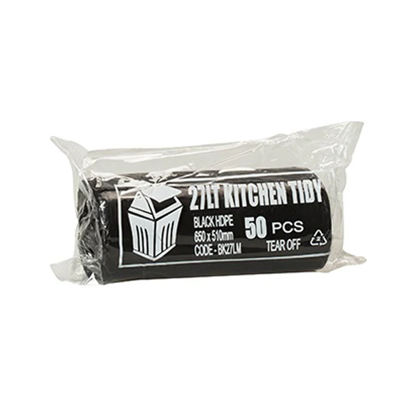 Kitchen Tidy 27Lt Black Bin Liners | 1000 Bags - Image 2