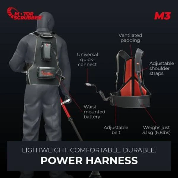 M3 MotorScrubber Cordless Powerful, Lightweight Floor Scrubber - Image 13