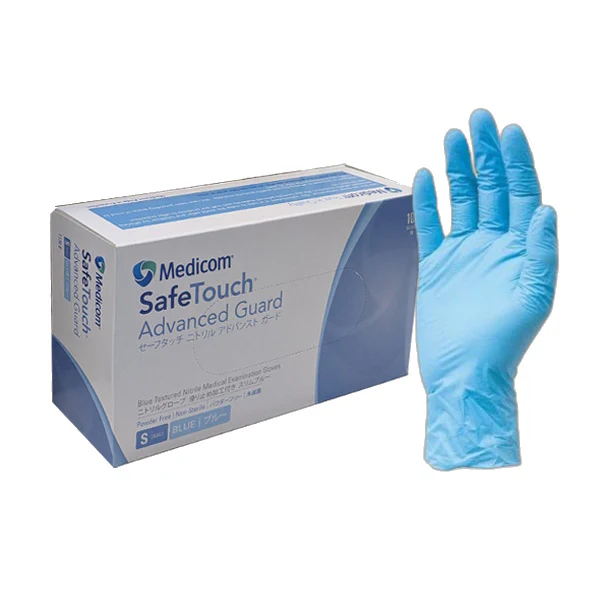 Medicom SafeTouch Nitrile Disposable Gloves | Blue and Powder Free - Image 4