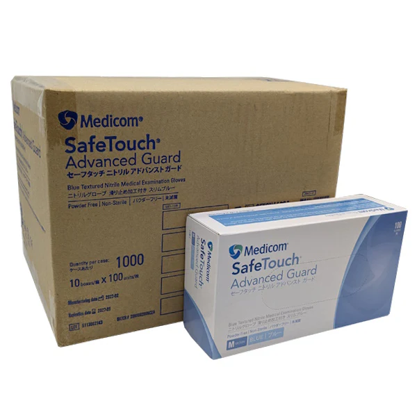 Medicom SafeTouch Nitrile Disposable Gloves | Blue and Powder Free - Image 5