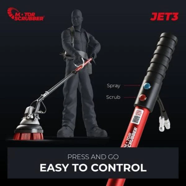 MotorScrubber Jet3 Cordless Long Handle Floor Scrubber - Image 14