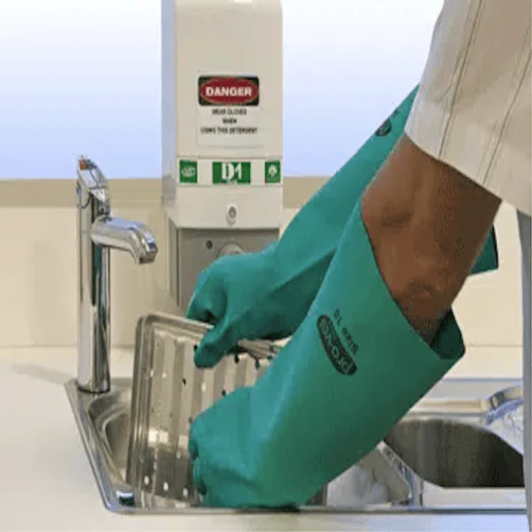 Nitrile 46’s – Elbow Length Heavy Duty Green Nitrile Glove - Image 3