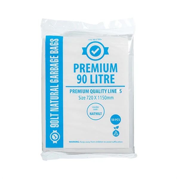 Premium Clear 90Lt Rubbish Bin Liners | 200 Bags - Image 2