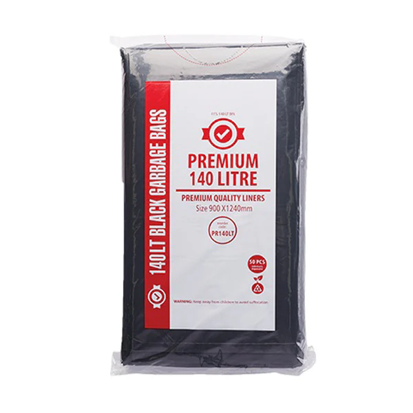 Premium Heavy Duty 140Lt Black Bin Liners | 200 Bags - Image 3