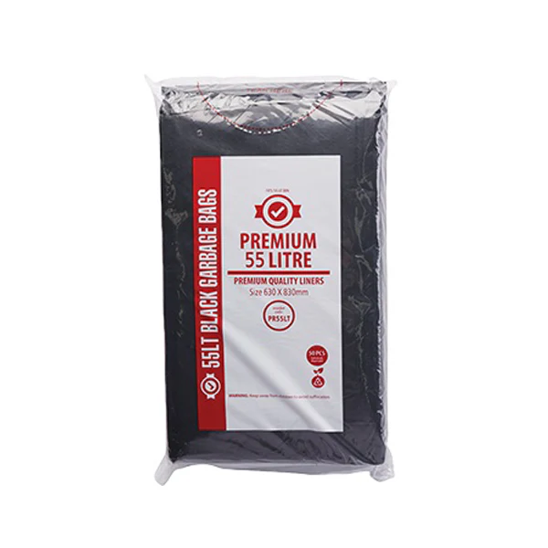 Premium Heavy Duty 55Lt Black Bin Liners | 250 Bags - Image 3