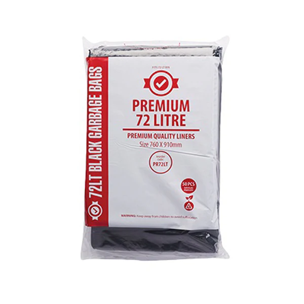 Premium Heavy Duty 72Lt Black Bin Liners | 250 Bags - Image 3