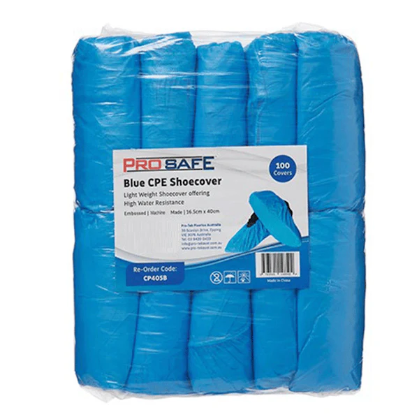ProSafe Blue CPE Shoe Cover - Chlorinated Polyethylene - Image 2