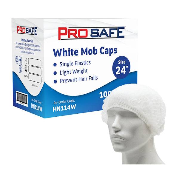 ProSafe Mob Round Cap Hair Net 21 or 24 Inches 1000 Caps - Image 3