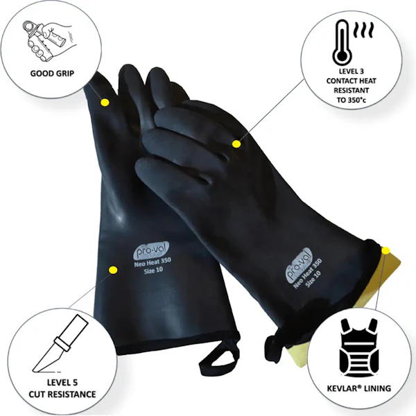 ProVal Neo Heat 350 – Neoprene Heat and Cut Resistant Glove - Image 2