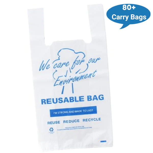 Reusable Printed Plastic Carry Bags 35UM | Singlet - Image 4