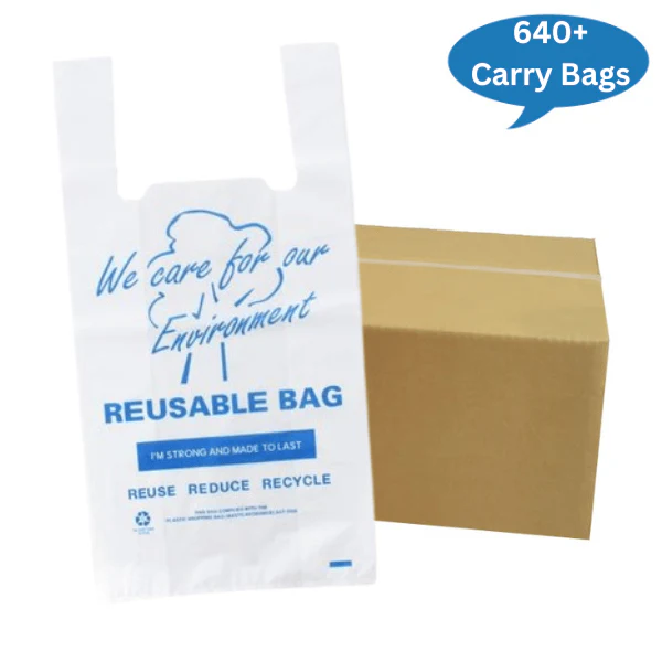 Reusable Printed Plastic Carry Bags 35UM | Singlet - Image 6