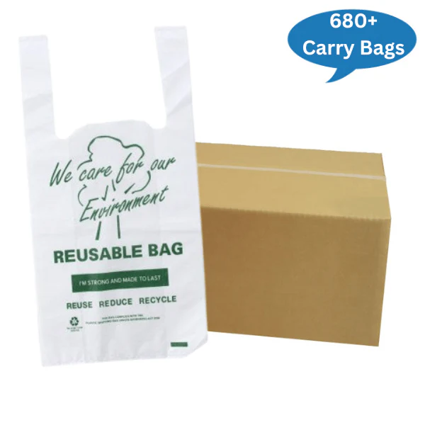Reusable Printed Plastic Carry Bags 35UM | Singlet - Image 7