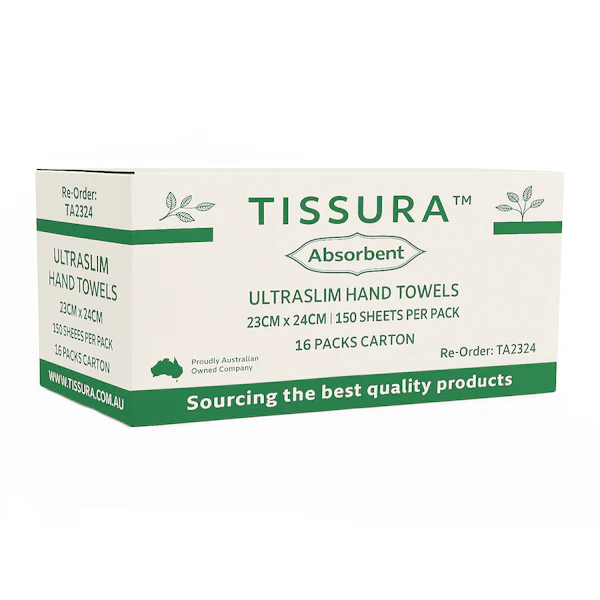 Tissura Absorbent Ultraslim Hand Towel 23 X 24cm | 2400 Sheets - Image 2