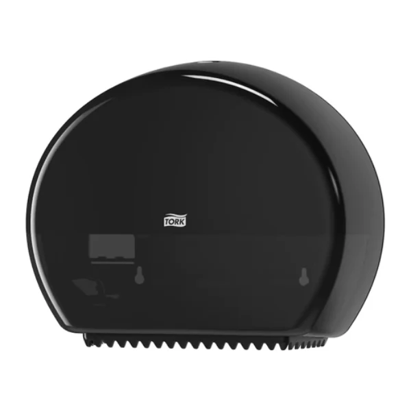 Tork Mini Jumbo Toilet Roll Dispenser T2 System Black | White - Image 3