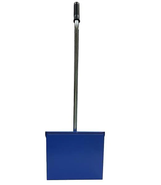 Upright Metal Lobby Dustpan with Broom - Image 5